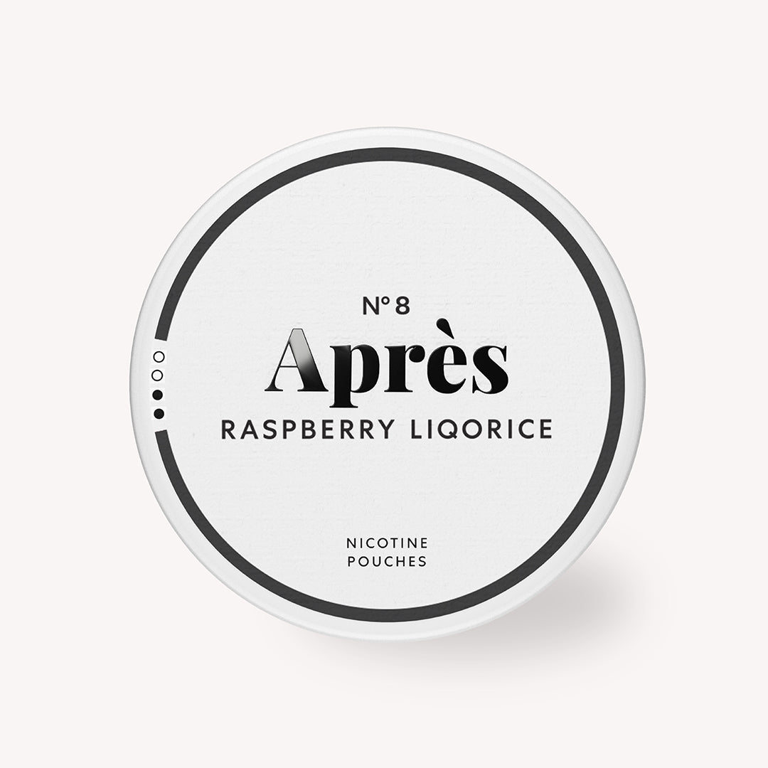 Après Raspberry Liquorice nikotinpåsar
