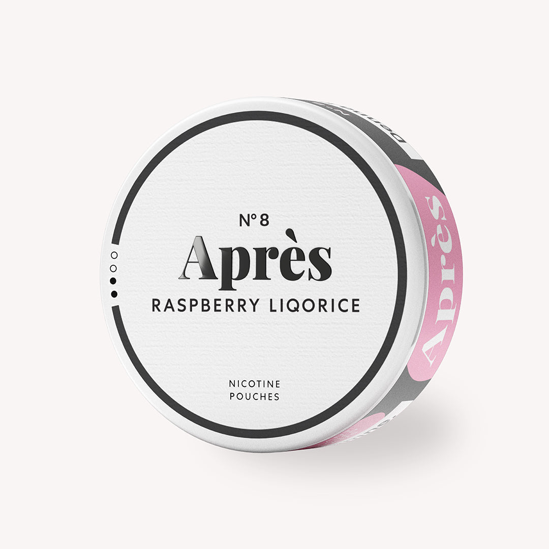 Après Raspberry Liquorice nikotinpåsar