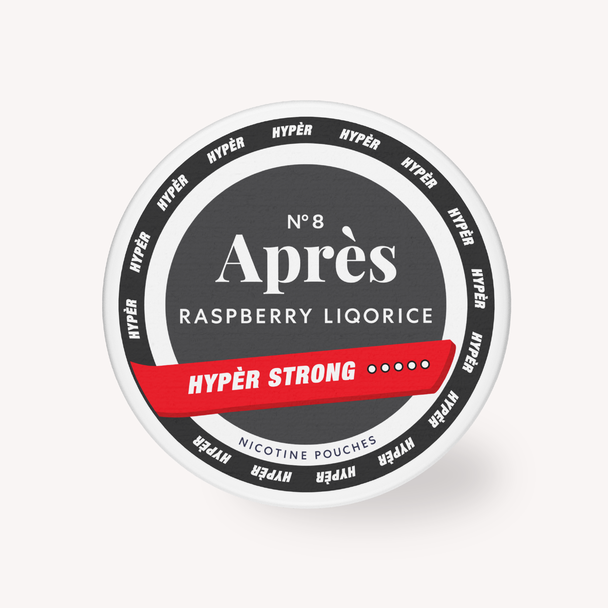 Après Raspberry Liquorice Hypèr Strong nikotinpåsar