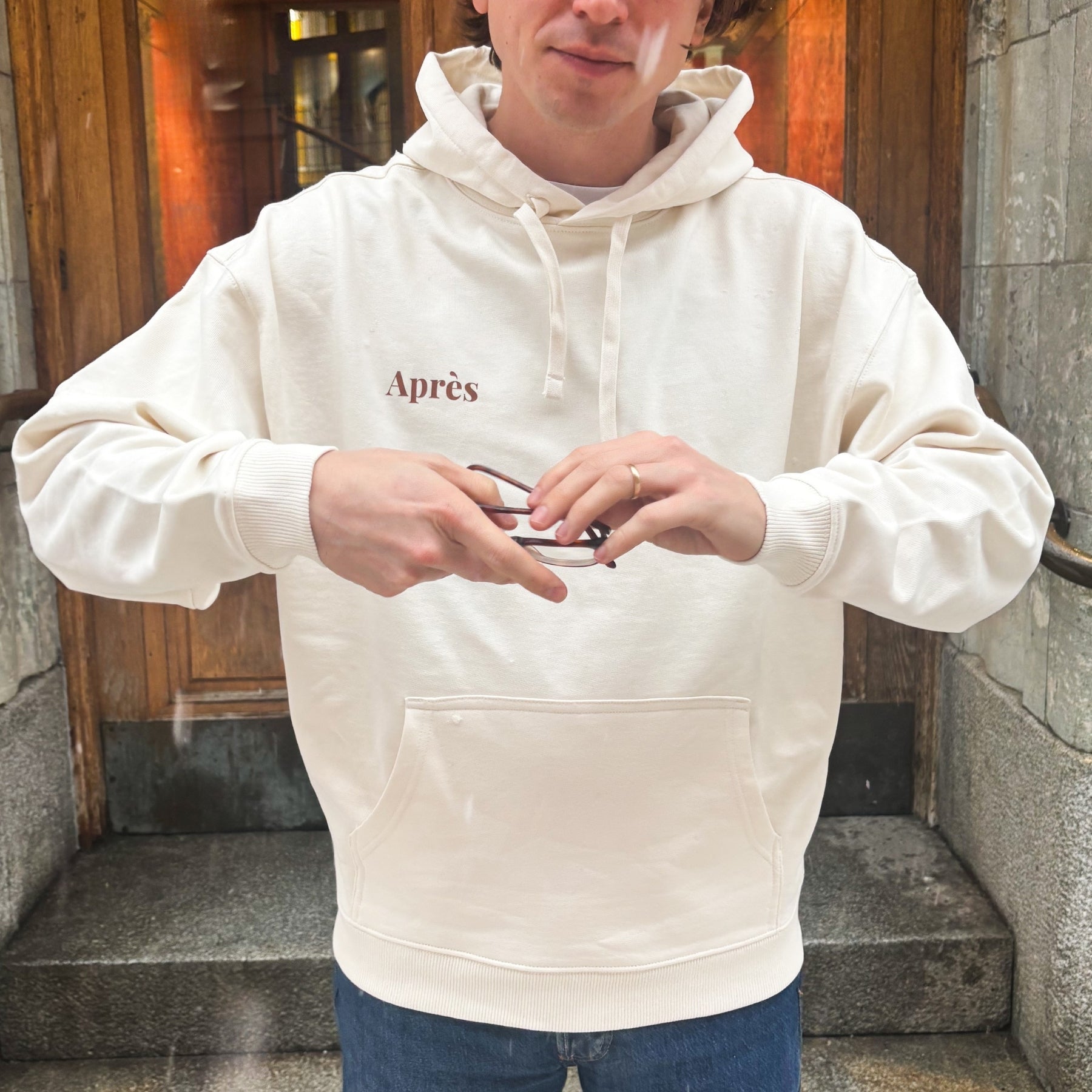 Hoodie Mochaccino - White